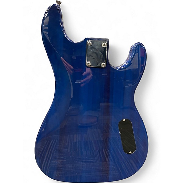 Used Davison ELECTRIC BASS Blue Electric Bass Guitar