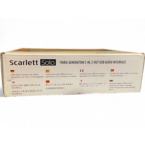 Used Focusrite Scarlett Solo Gen 3 Audio Interface