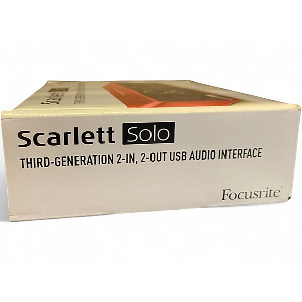 Used Focusrite Scarlett Solo Gen 3 Audio Interface