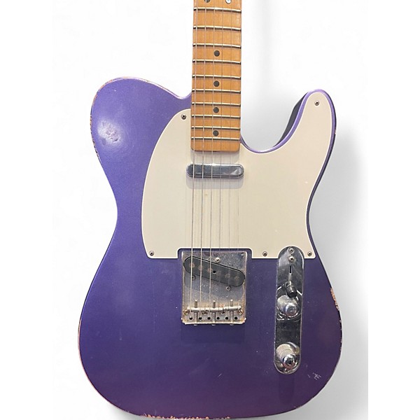 Used Fender Road Worn 1950S Telecaster Purple Solid Body Electric Guitar