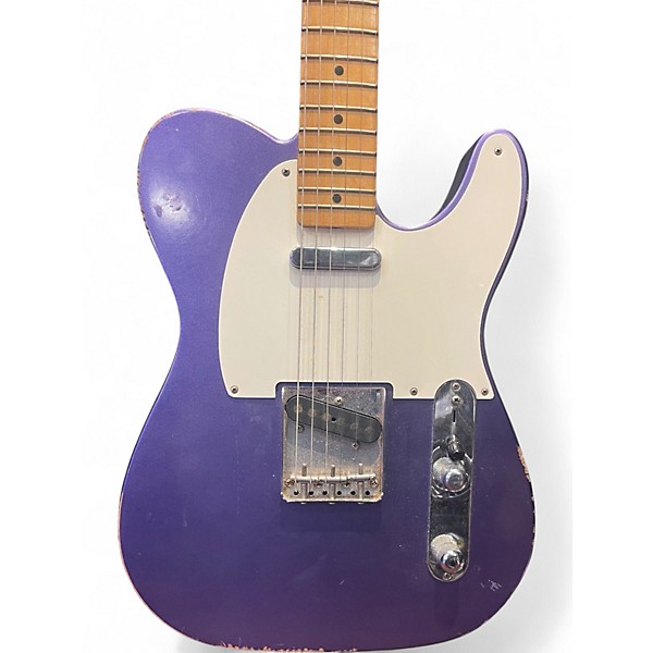 Used Fender Road Worn 1950S Telecaster Purple Solid Body Electric Guitar