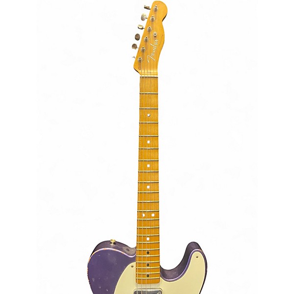 Used Fender Road Worn 1950S Telecaster Purple Solid Body Electric Guitar