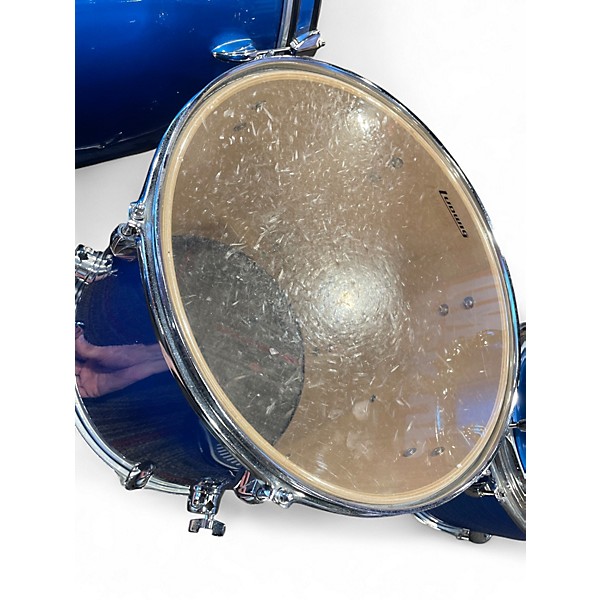 Used Ludwig 5 Piece Accent Combo Blue Drum Kit