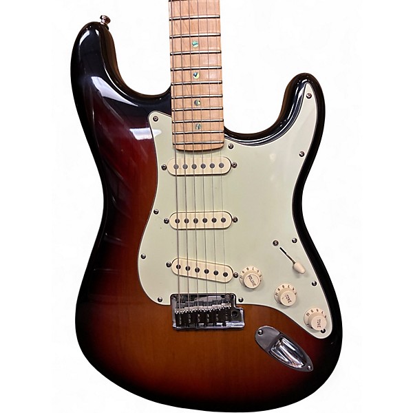 Used 2006 Fender American Deluxe Stratocaster 3 Color Sunburst Solid Body Electric Guitar