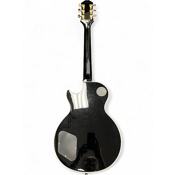 Used Epiphone Les Paul Custom Blackback Pro Antique Ivory Solid Body Electric Guitar