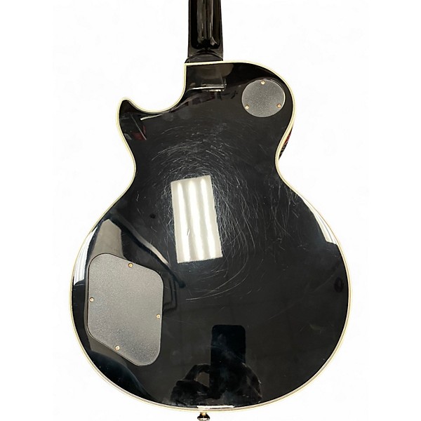 Used Epiphone Les Paul Custom Blackback Pro Antique Ivory Solid Body Electric Guitar