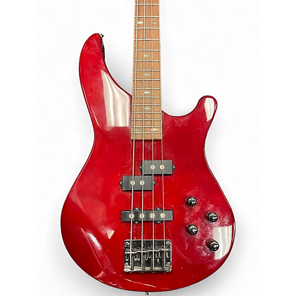 Used Mitchell MB200 Wine Red Electric Bass Guitar
