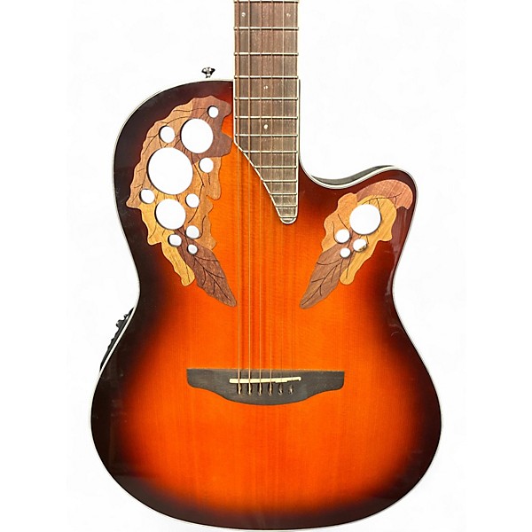 Used Ovation CE48 Celebrity  Brown Sunburst Acoustic Electric Guitar