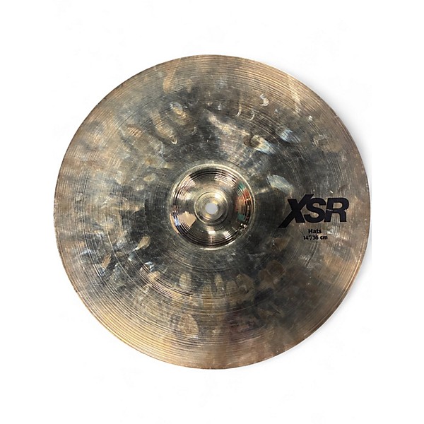 Used SABIAN 14in XSR HI HAT BOTTOM AND B8X HI HAT TOP Cymbal