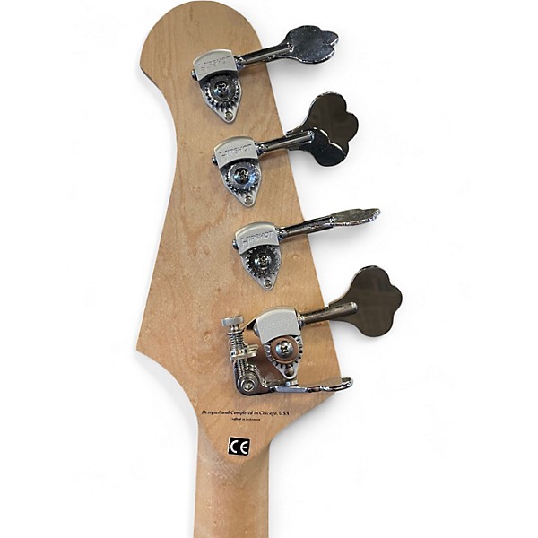 Used Lakland Skyline 44-64 Custom PJ White Electric Bass Guitar