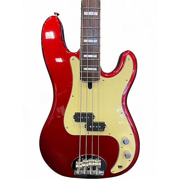 Used Lakland 44-64 Skyline Series Duck Dunn Custom Candy Apple Red Electric Bass Guitar