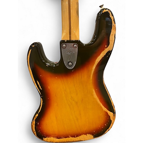 Vintage 1978 Fender Jazz Sunburst (Refinished Overcoat) Electric Bass Guitar
