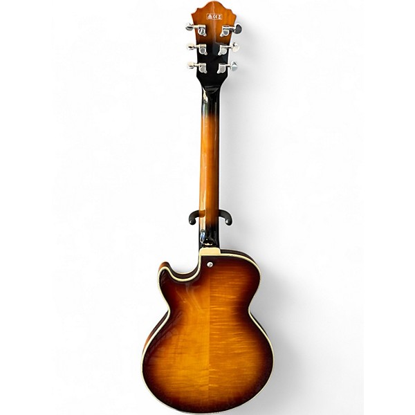 Used Ibanez AGS73FM 2 Tone Sunburst Hollow Body Electric Guitar