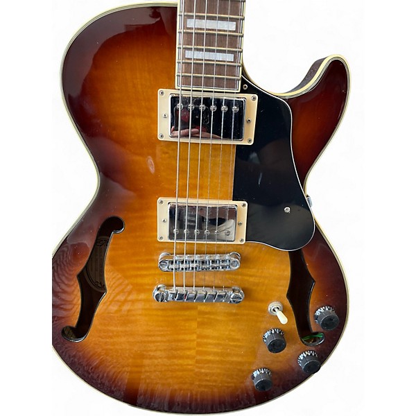 Used Ibanez AGS73FM 2 Tone Sunburst Hollow Body Electric Guitar