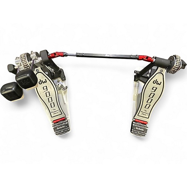 Used DW 9000 Series Double Bass Drum Pedal (Lefty Version) Double Bass Drum Pedal