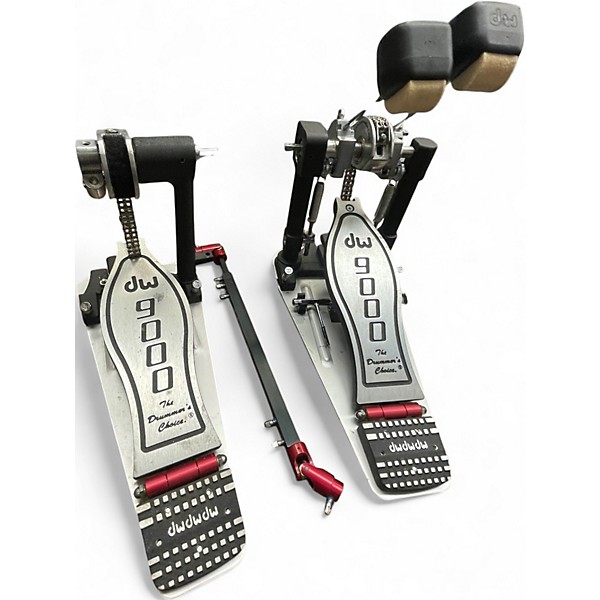 Used DW 9000 Series Double Double Bass Drum Pedal