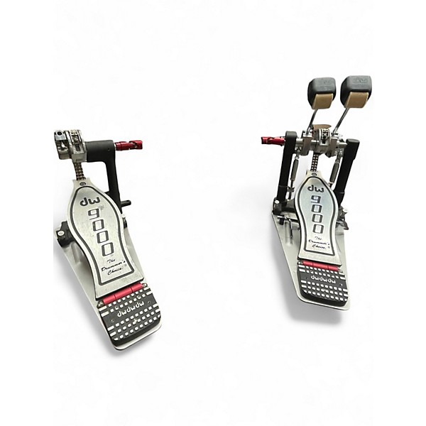 Used DW 9000 Series Double Double Bass Drum Pedal
