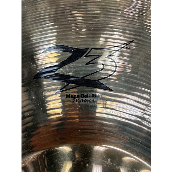 Used 2011 Zildjian 21in Z3 Mega Bell Ride Cymbal