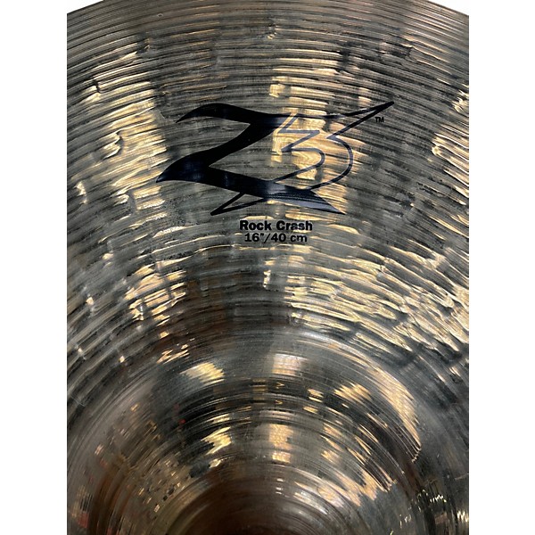 Used 2009 Zildjian 16in Z3 Rock Crash Cymbal