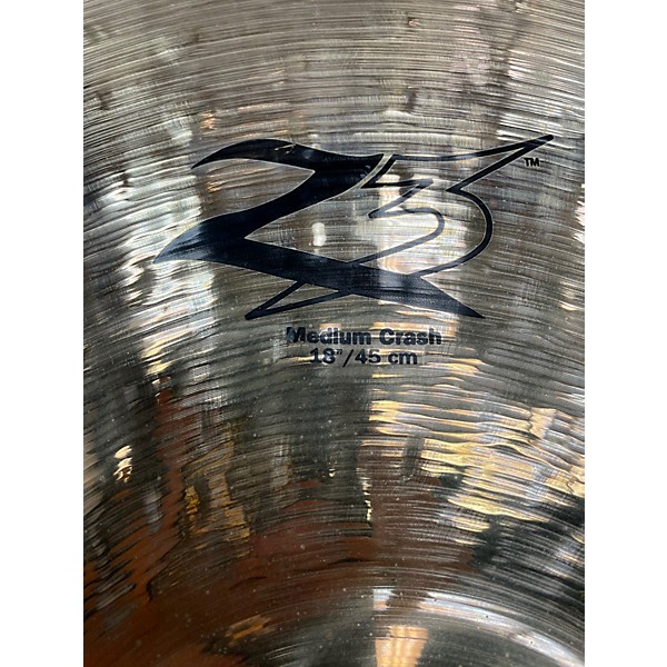 Used 2009 Zildjian 18in Z3 Medium Crash Cymbal