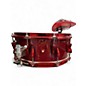 Used Orange County Drum & Percussion 5.5X14 Adrian Young Signature Snare Red Sparkle Drum