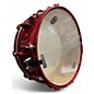 Used Orange County Drum & Percussion 5.5X14 Adrian Young Signature Snare Red Sparkle Drum