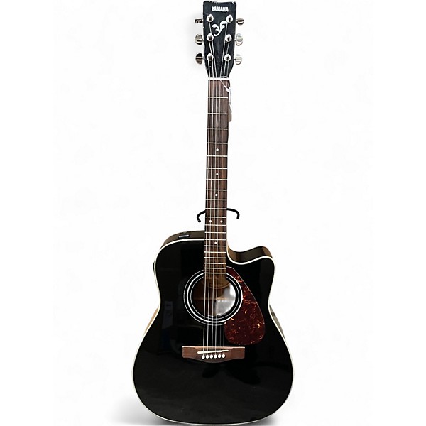 Used Yamaha FX370C Black Acoustic Electric Guitar