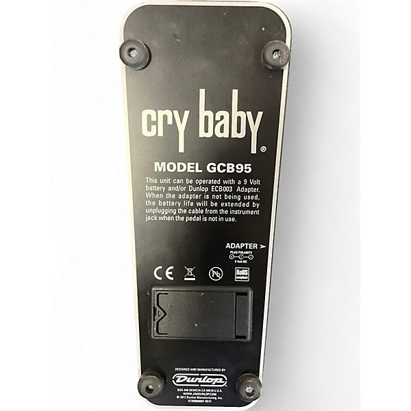 Used Dunlop GCB95 Original Crybaby Wah Effect Pedal