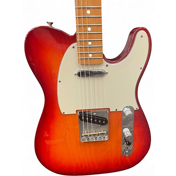 Used Fender SPECIAL DELUXE ASH TELECASTER Dark Cherry Burst Solid Body Electric Guitar