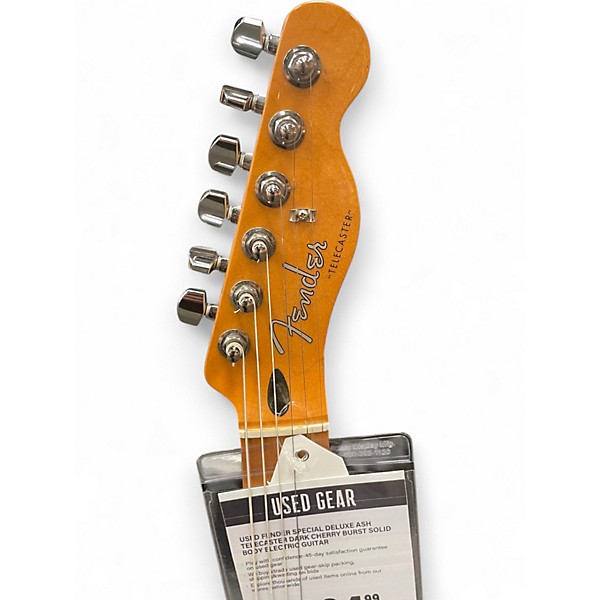 Used Fender SPECIAL DELUXE ASH TELECASTER Dark Cherry Burst Solid Body Electric Guitar