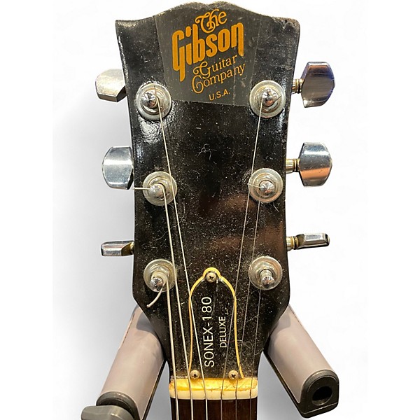 Used Gibson SONEX-180 DELUX Black Solid Body Electric Guitar