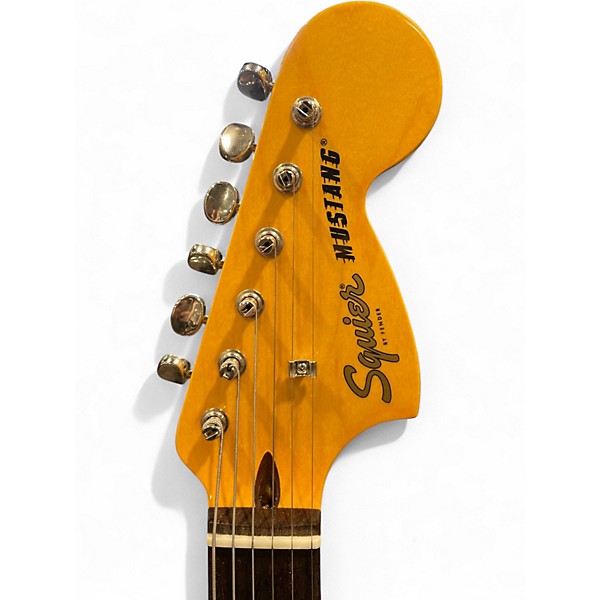 Used Squier Classic Vibe 60s Mustang Daphne Blue Solid Body Electric Guitar