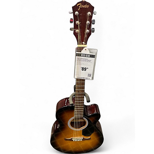 Used Fender FA135CE Concert 2 Color Sunburst Acoustic Electric Guitar