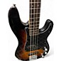 Used Squier Precision Bass Metallic Black Electric Bass Guitar