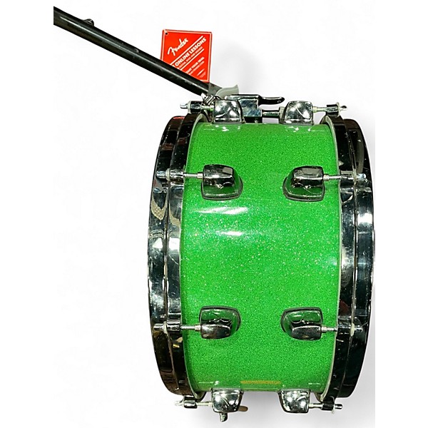 Used ddrum 7X13 Dios Series Snare Emerald Green Sparkle Drum