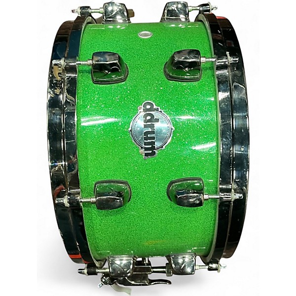 Used ddrum 7X13 Dios Series Snare Emerald Green Sparkle Drum