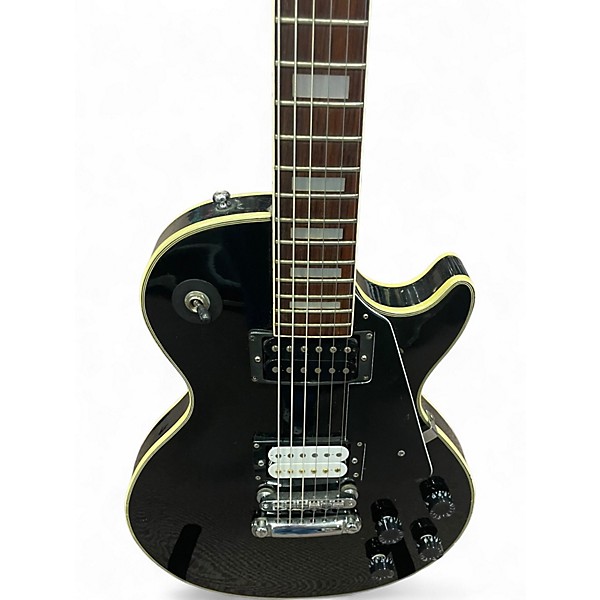 Used Bradley LP Custom Black Solid Body Electric Guitar