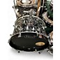 Used DW 4 Piece Design Series Frequent Flyer Black Lightning Drum Kit