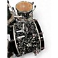 Used DW 4 Piece Design Series Frequent Flyer Black Lightning Drum Kit