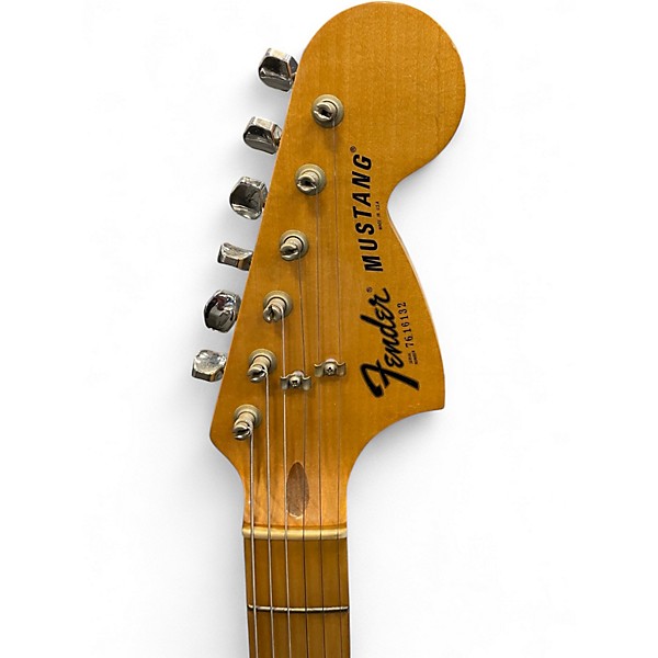 Vintage 1977 Fender Mustang 2 Color Sunburst Solid Body Electric Guitar