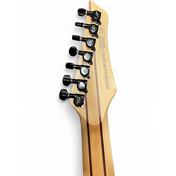 Used Harley Benton MultiScale-7 Progressive Magenta Burst Solid Body Electric Guitar