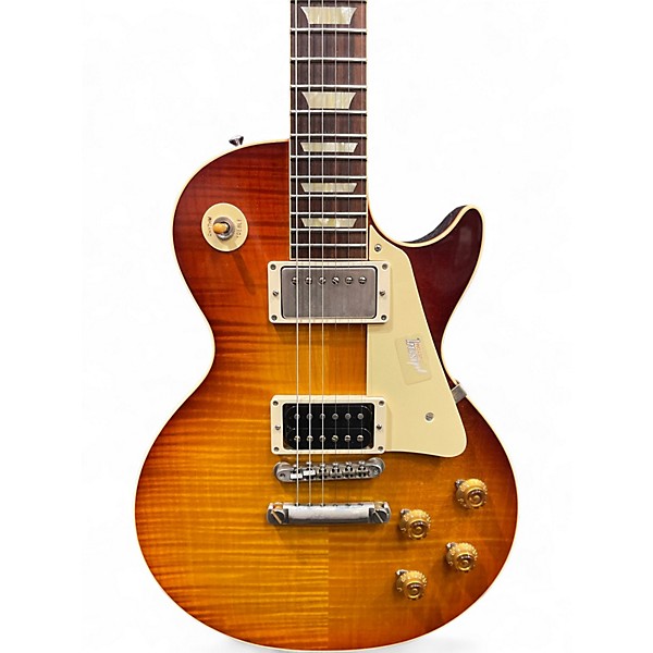 Used Gibson 60th Anniversary 1959 Les Paul Standard Reissue Orange Sunset Fade Solid Body Electric Guitar