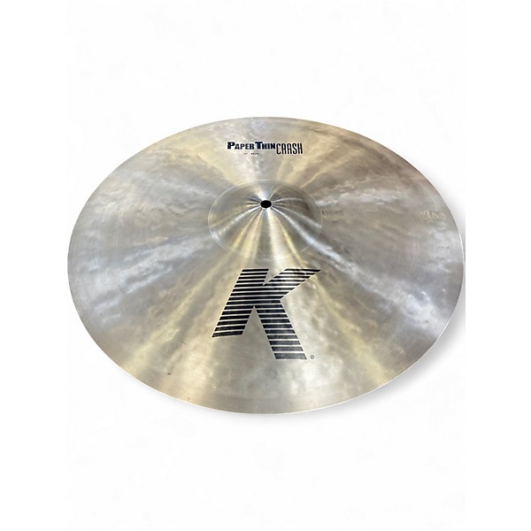 Used Zildjian 19in K Custom Paper Thin Crash Cymbal