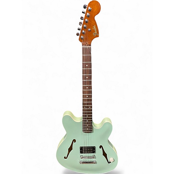 Used Fender TOM DELONGE SIGNATURE STARCASTER Seafoam Green Hollow Body Electric Guitar