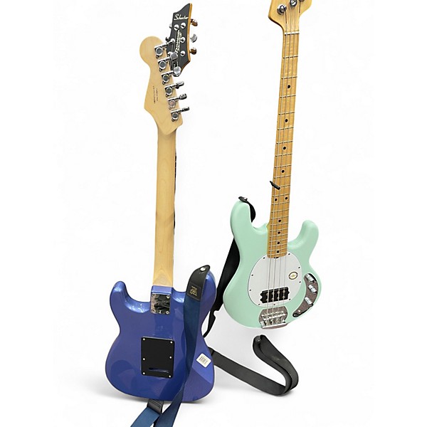 Used Squier Contemporary Stratocaster Blue Metallic Solid Body Electric Guitar