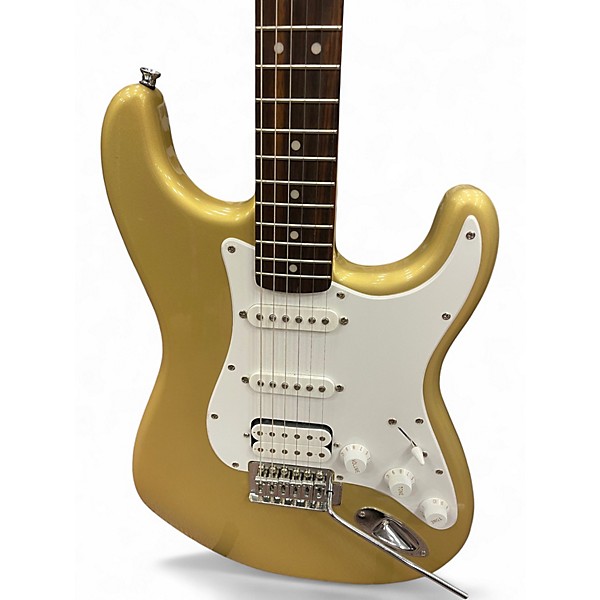 Used Squier Bullet Stratocaster HSS Aztec Gold Solid Body Electric Guitar