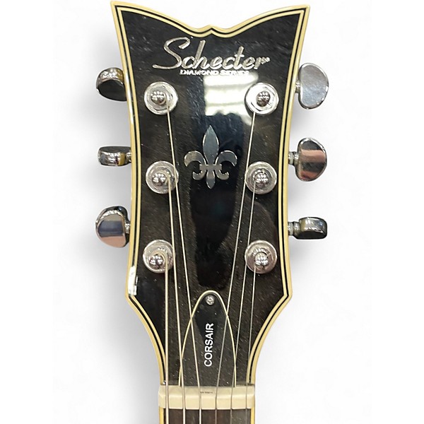 Used Schecter Guitar Research Corsair Gold Hollow Body Electric Guitar