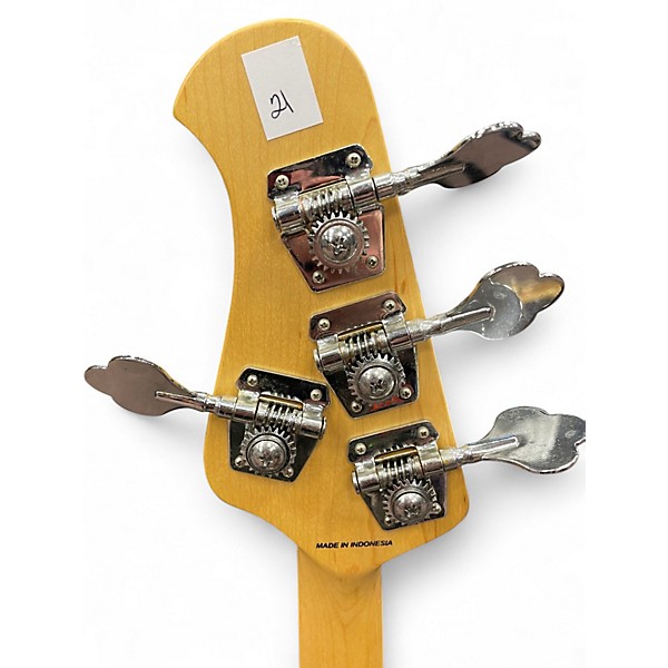 Used Sterling by Music Man Sub 4 Sonic Blue Electric Bass Guitar