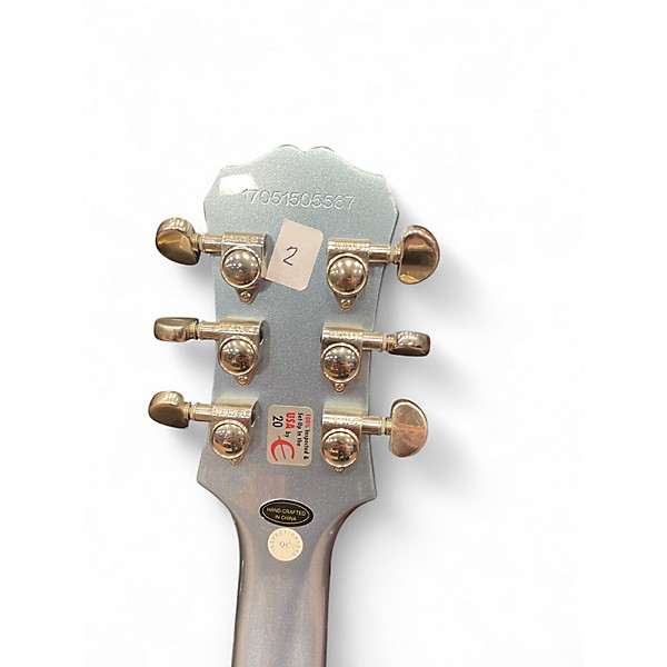 Used Epiphone Les Paul Standard Ice Blue Metallic Solid Body Electric Guitar