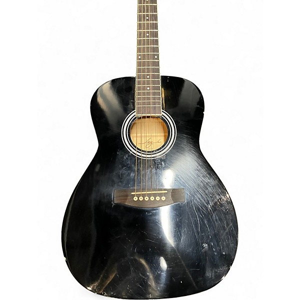 Used Jay Turser JJ43 Black Acoustic Guitar